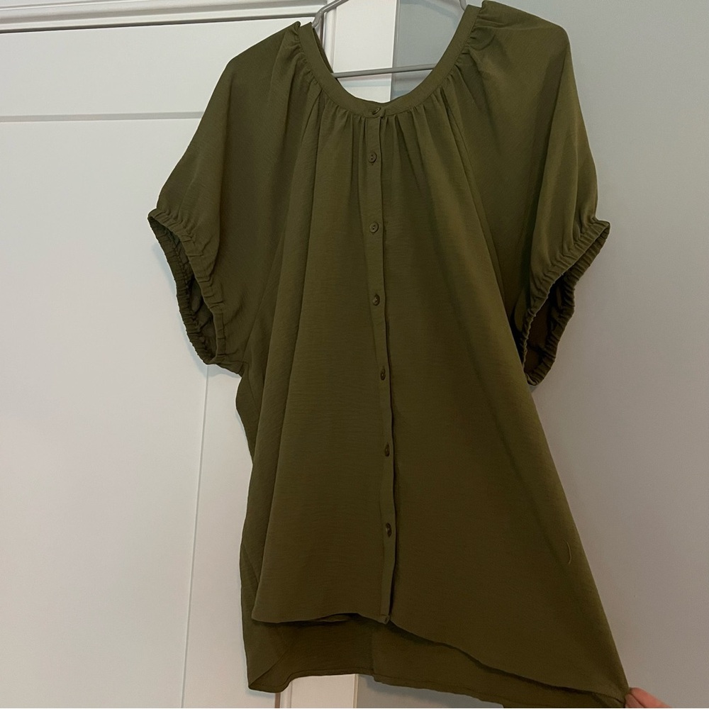 Olive Green Women's Top
